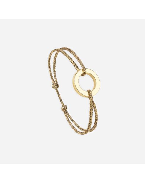 Fusion Armband aus vergoldetem Schwarzgoldglitter