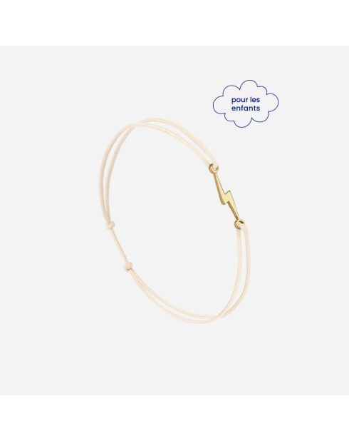 Bracciale Lightning per bambini placcato in oro bianco