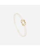 Bracelet Agathe Noeud 16mm Plaqué Or Enfants