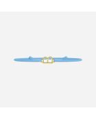 Letter B-armband - gouden letters voor kinderen met gouden letters - goud voor kinderen - hemelsblauw