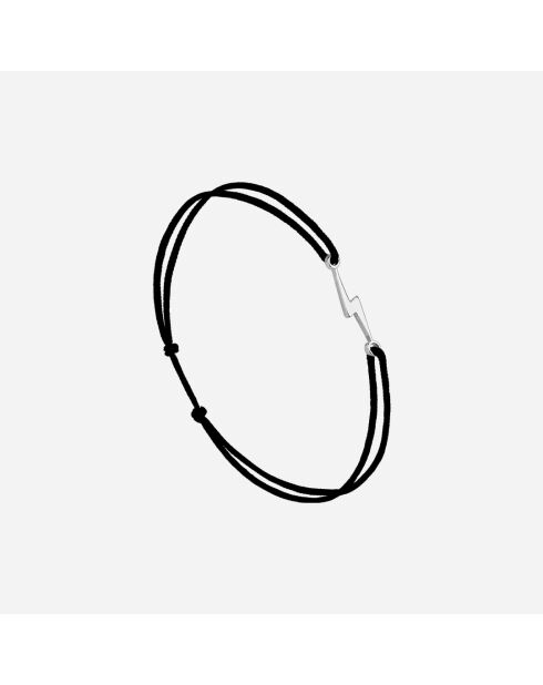 Bracciale Black Lightning placcato in argento