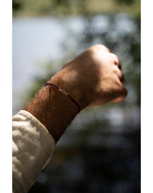 Bracciale Black Lightning placcato in argento