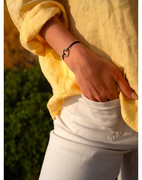 Schwarz vergoldetes Morphose-Armband