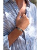 Middernachtblauwe verzilverde Ephira armband