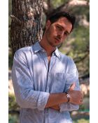 Middernachtblauwe verzilverde Ephira armband