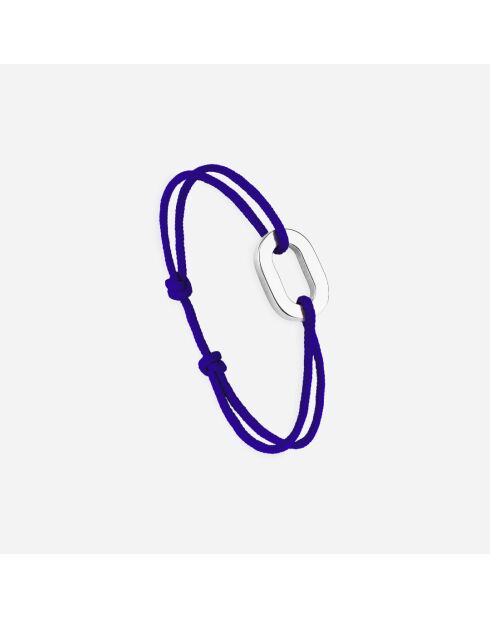 Koningsblauwe verzilverde Estrope-armband