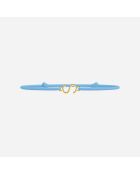 Letter S armband - Goud - Kinderen - Goud - Kinderletters - Goud - Hemelsblauw