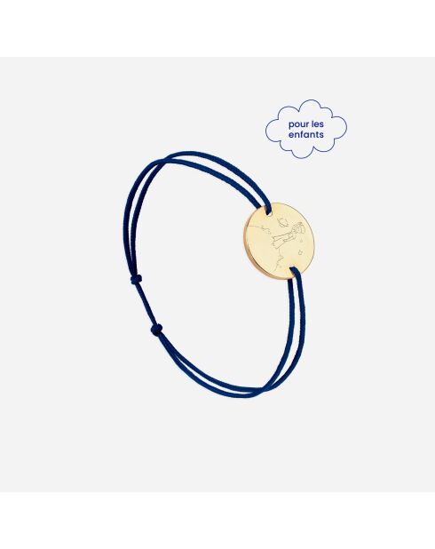 Middernachtblauwe vergulde asteroïdenarmband voor kinderen