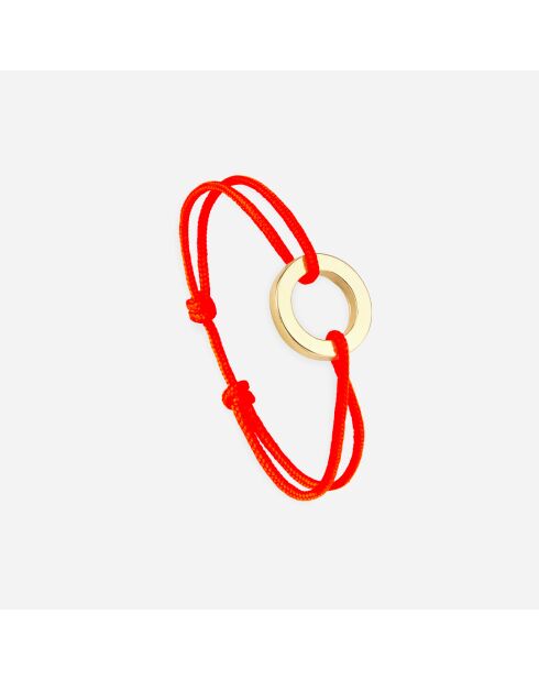 Fluo oranje vergulde frequentiearmband