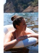 Fluo oranje vergulde frequentiearmband