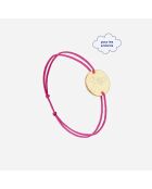 Fuchsiafarbenes rosévergoldetes Kinderarmband Der Kleine Prinz