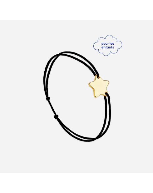 Zwartvergulde kinderarmband met sterren
