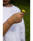 Bracelet Éclair enfant plaqué argent bleu ciel