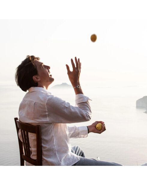 Versilbertes, versilbertes pastellblaues und weißes Armband