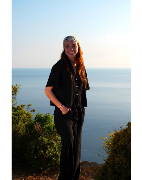 Middernachtblauwe vergulde Oceanide armband