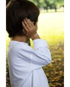 Capucine 16 mm vergulde link voor kinderen, wit