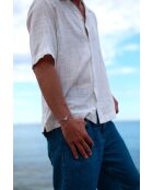 Colmar Union 22mm armband verzilverd beige en blauw