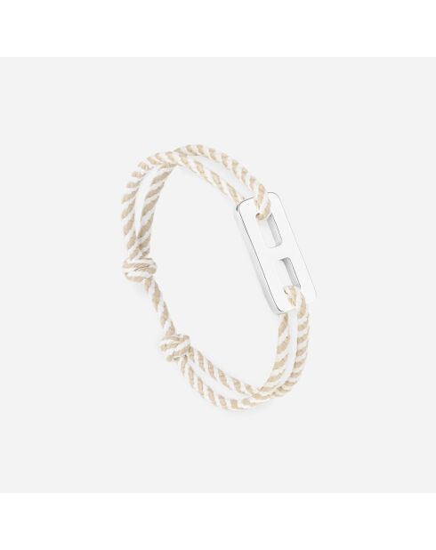 Bracciale Veora in oro beige e bianco placcato