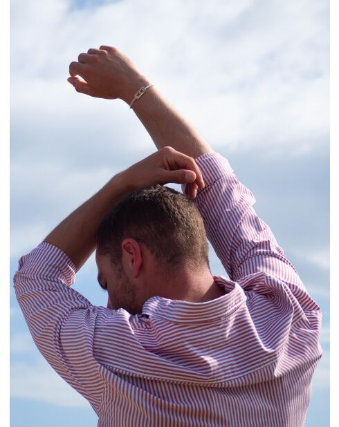 Bracciale Veora in oro beige e bianco placcato
