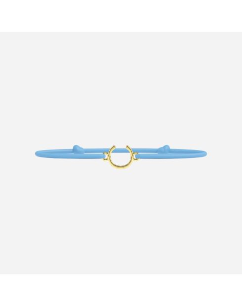 Armband met letter C - Goud - Kinderen - Gouden letters - Kinderen - Hemelsblauw