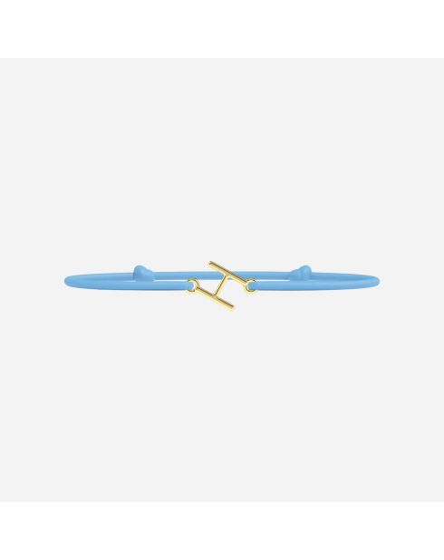 Braccialetto con lettera H - Oro per bambini Gold Letters Gold Sky Blue