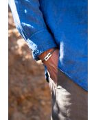 Kaora armband in kaki, verzilverd