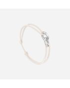 Bracciale Bruges Union placcato in argento bianco