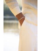 Bracciale Bruges Union placcato in argento bianco