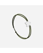 Khakifarbenes versilbertes Sternarmband