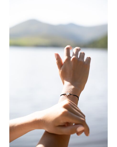 Schwarz vergoldetes Sternarmband