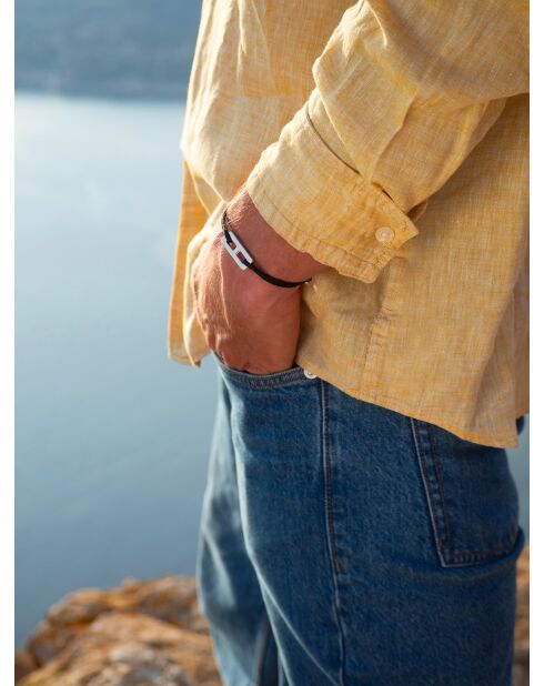 Pulsera Altea bañada en plata negra