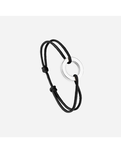 Schwarz versilbertes Spiralarmband