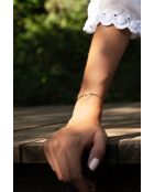 Taupevergoldetes leeres Herzarmband