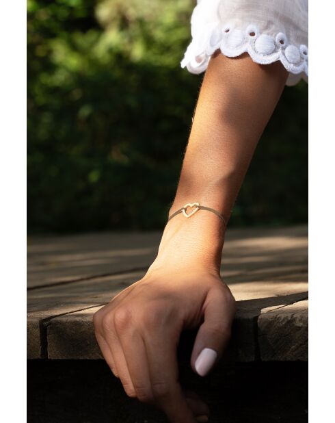 Taupevergoldetes leeres Herzarmband