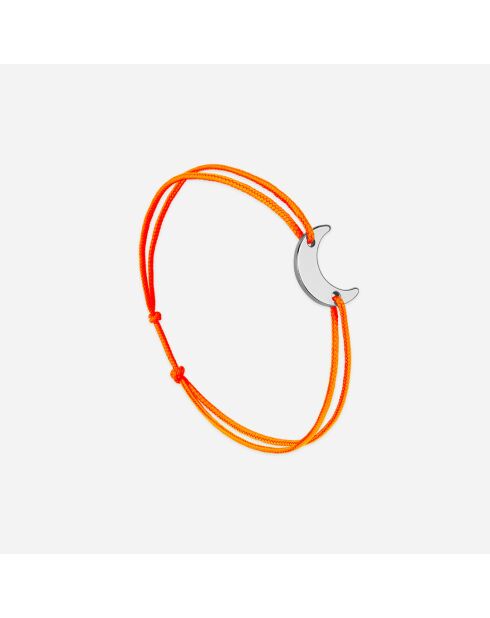 Bracciale Moon arancio argentato