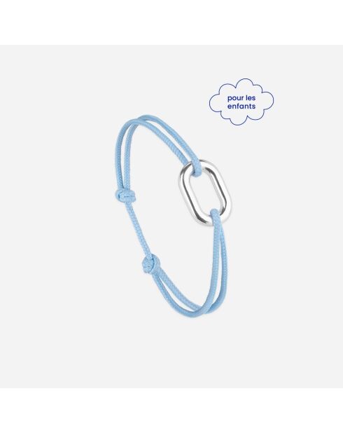 Bracelet Théo Maillon 16mm Plaqué Argent Enfants Bleu ciel