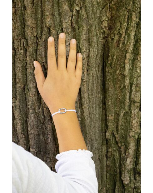 Bracelet Théo Maillon 16mm Plaqué Argent Enfants Bleu ciel