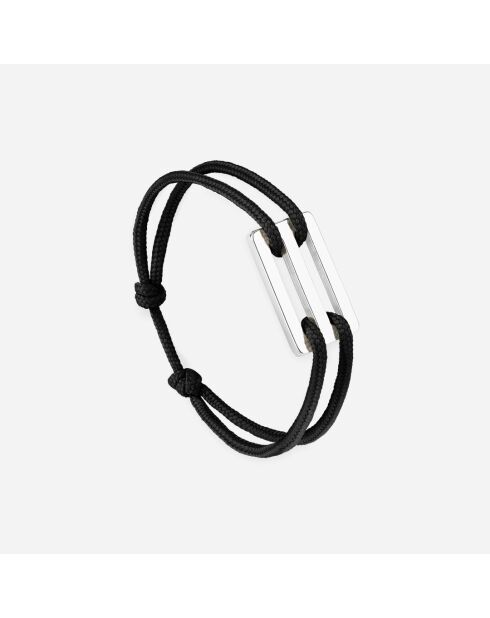 Zwart verzilverde Calysa armband