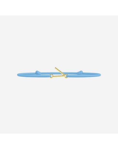 Braclet lettre V - Doré Enfant Lettres Dorées Enfants Bleu ciel