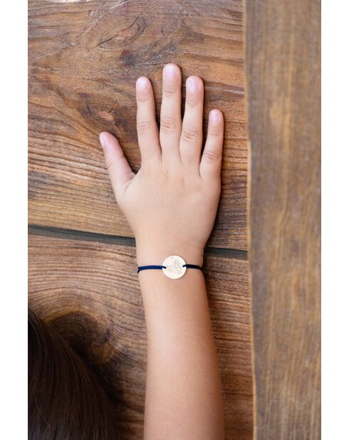 Pilotenarmband für Kinder, vergoldet, Mitternachtsblau