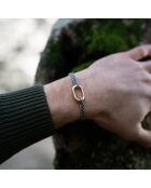 Blauw-wit vergulde schakelarmband van de Seine