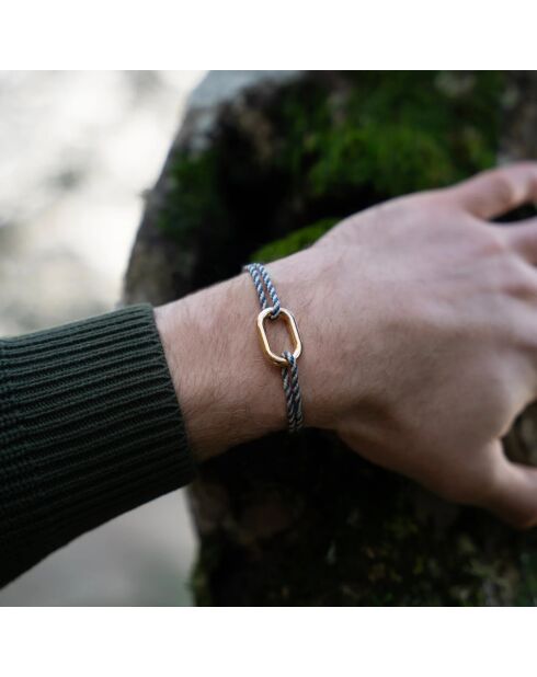 Blauw-wit vergulde schakelarmband van de Seine