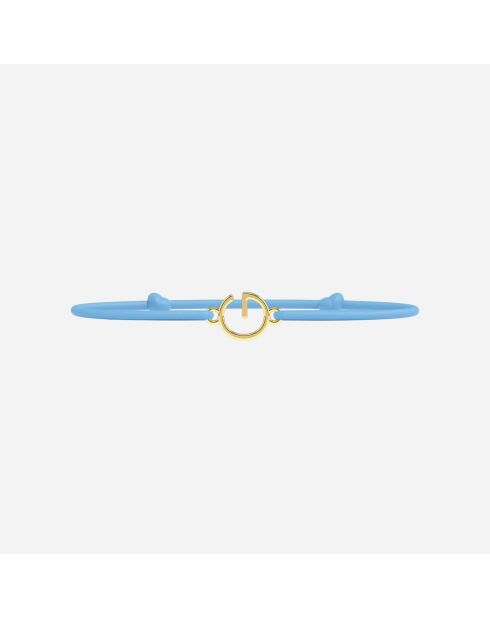 Letter G-armband - gouden letters voor kinderen met gouden letters - goud voor kinderen - hemelsblauw