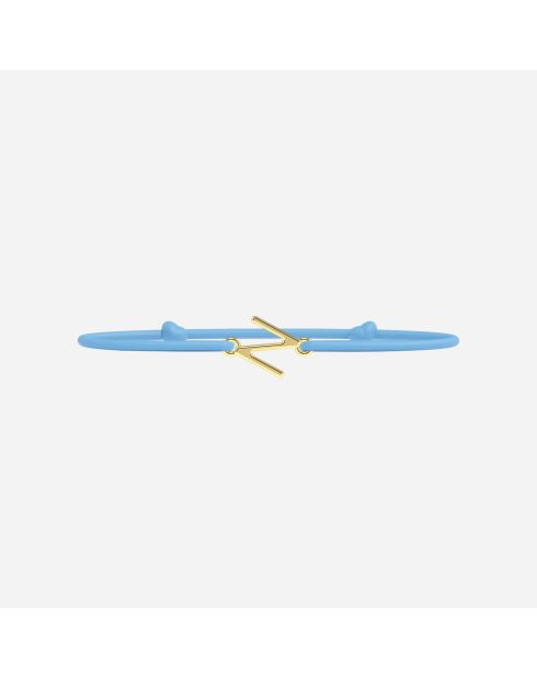 Armband Letter N - Gouden letters voor kinderen Gouden letters Hemelsblauw met gouden letters voor kinderen