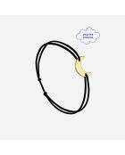 Zwartvergulde maanarmband voor kinderen