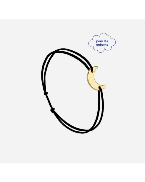 Zwartvergulde maanarmband voor kinderen