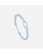 Como Knooparmband 16 mm verzilverd fluo oranje voor kinderen