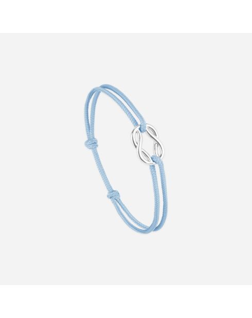 Como Knooparmband 16 mm verzilverd fluo oranje voor kinderen