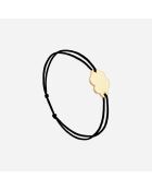 Schwarzes vergoldetes Wolkenarmband