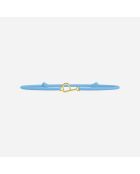 Armband met letter P - Goud - Kinderen - Goud - Kinderletters - Goud - Hemelsblauw